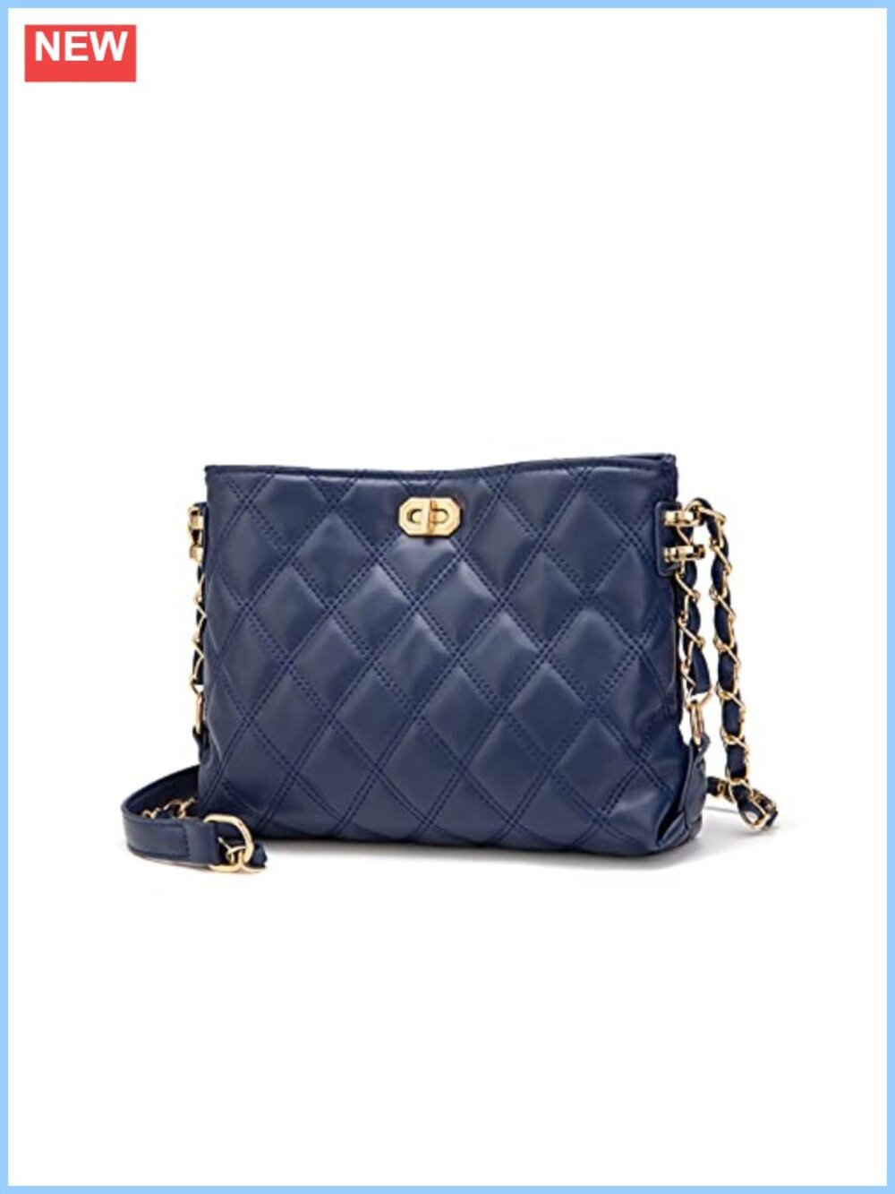 Small Crossbody Bag PU Leather Lightweight Purse Adjustable Strap Women